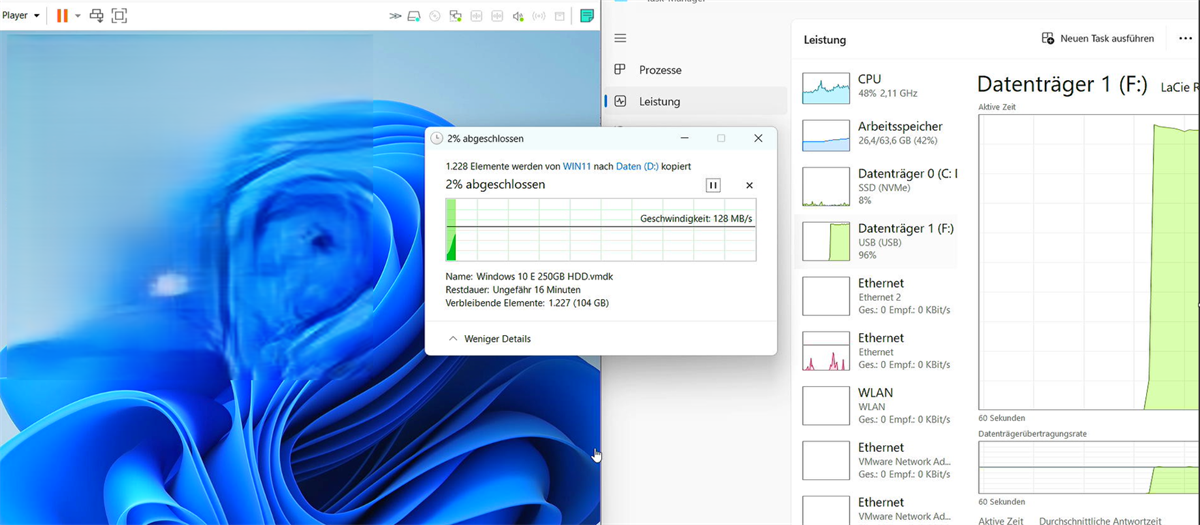 copy from usb to local host disc